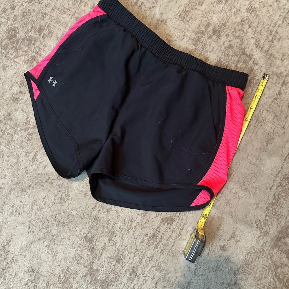 Under Armour Women's Athletic Shorts in Black and Pink